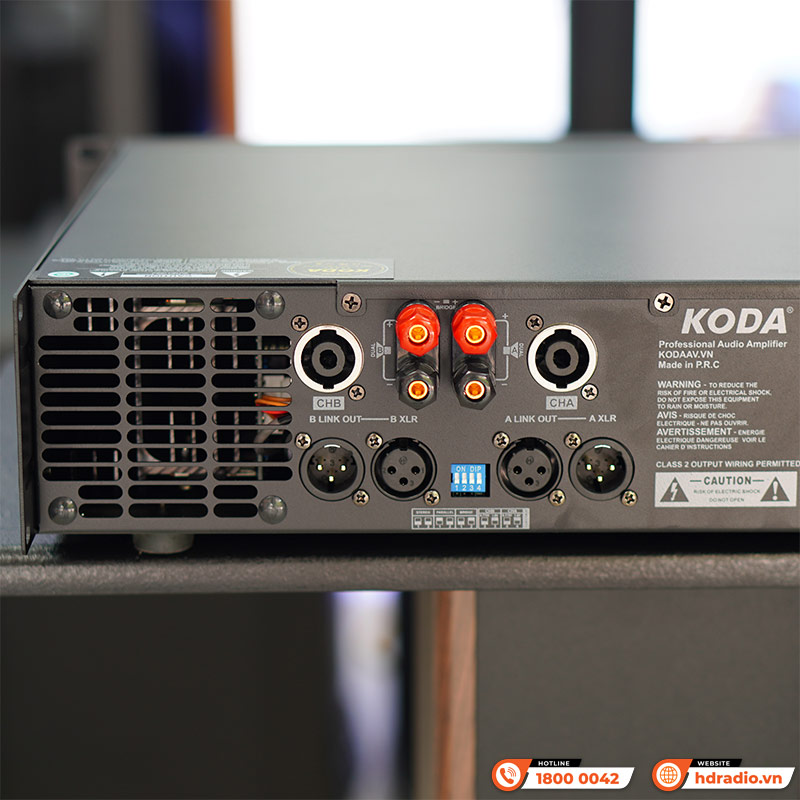 Đẩy Công Suất Koda KP2650A, 2 kênh, Công suất 650W-5