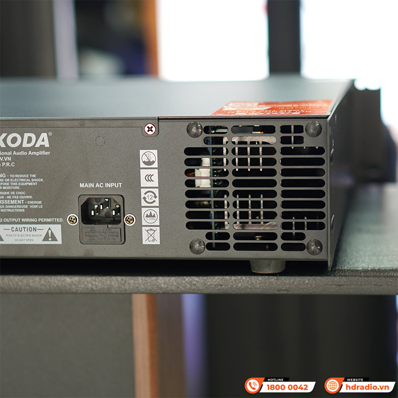 Đẩy Công Suất Koda KP2650A, 2 kênh, Công suất 650W-6