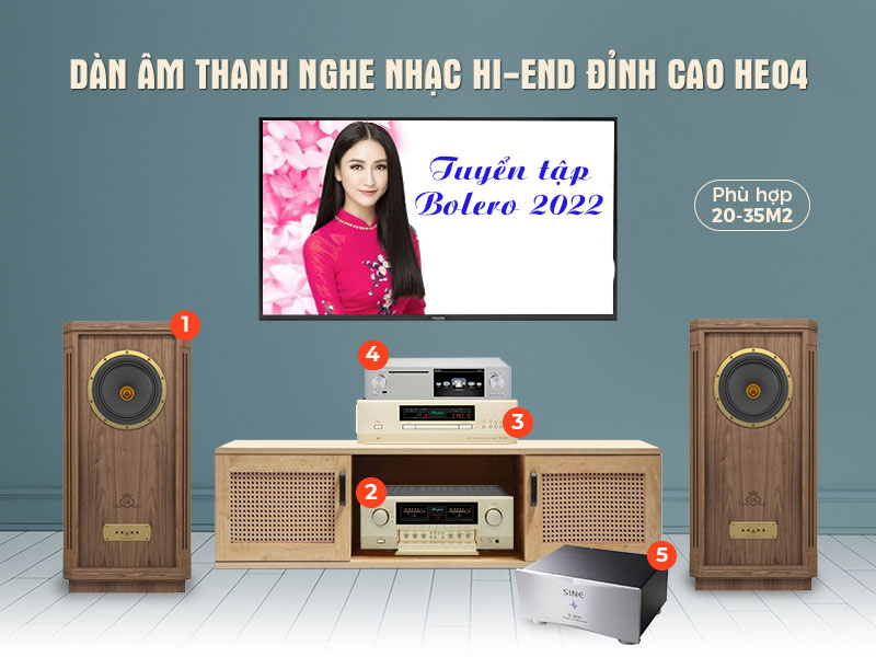 Dàn âm thanh nghe nhạc Hi-End HE04