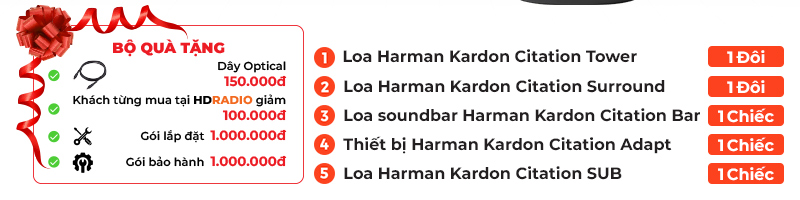 Dàn âm thanh Hi-End 5.1 không dây Harman Kardon Citation HE14