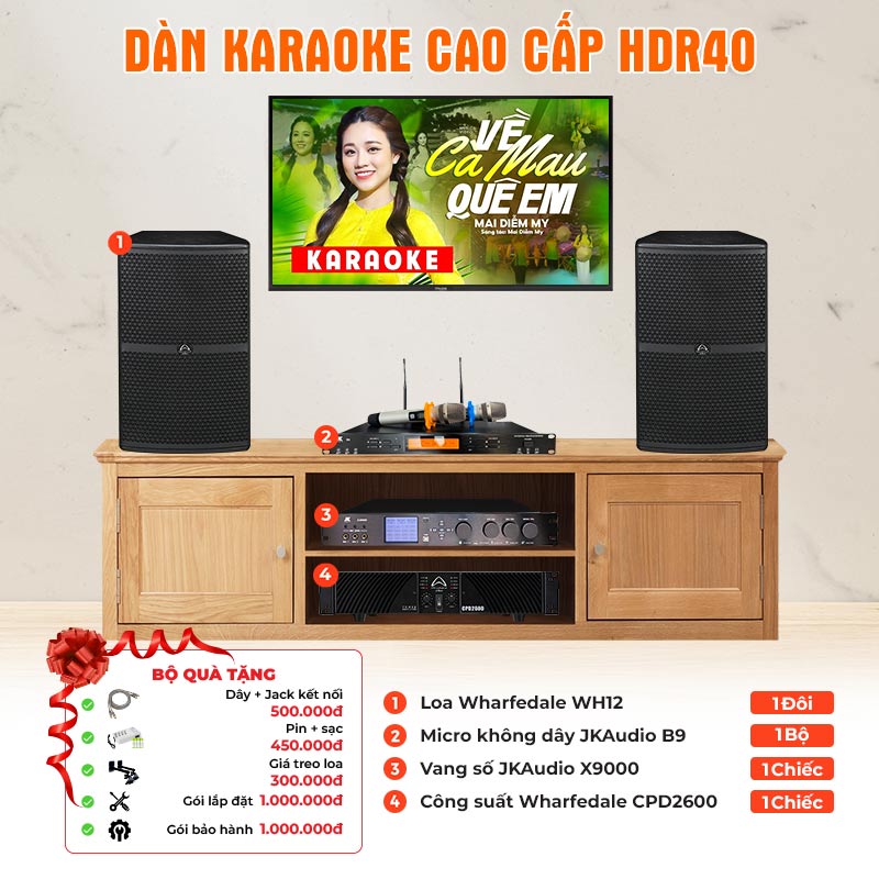 Dàn karaoke cao cấp HDR40