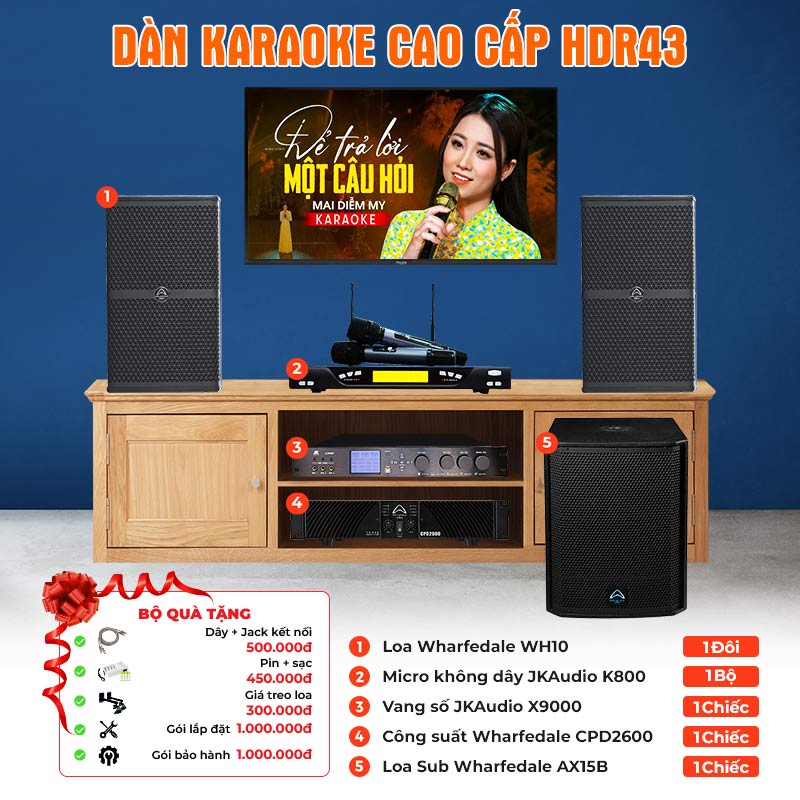 Dàn karaoke cao cấp HDR43