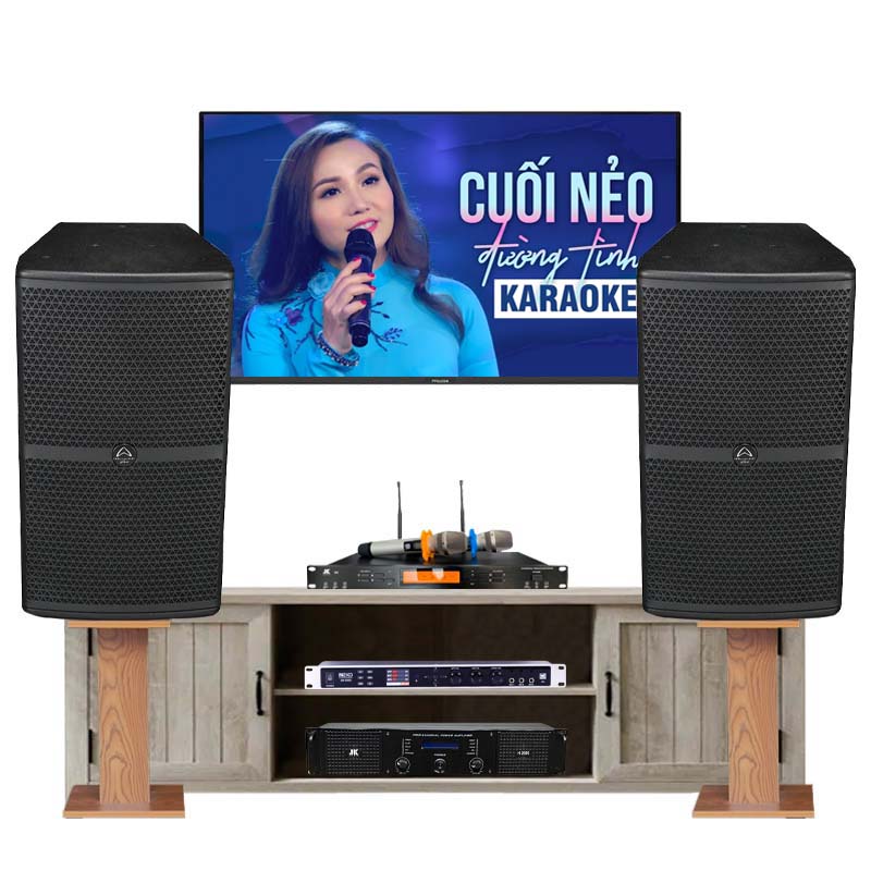 Dàn Karaoke cao cấp HDR45 (Wharfedale Wh12, Công suất, Neko DK1000, Micro JKaudio B9)