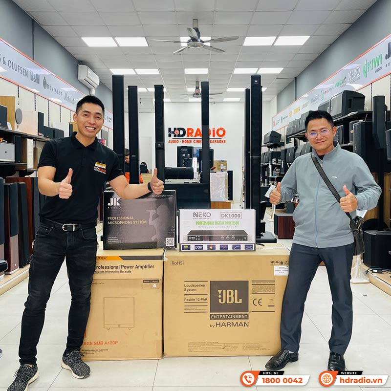 Dàn karaoke JBL HK21 (JBL Pasion 12, Neko DK1000, Công suất, Micro B3 Pro)-8