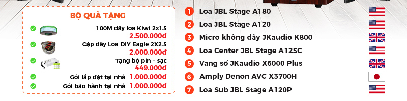 Dàn âm thanh đa năng xem phim, nghe nhạc, karaoke JBL, Denon DN 04