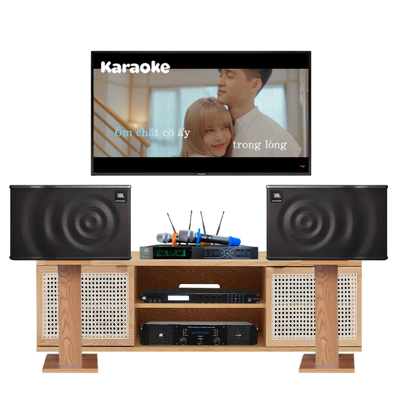 Dàn karaoke JBL HK52 ( JBL MK10, Vang số, Power, Micro không dây )