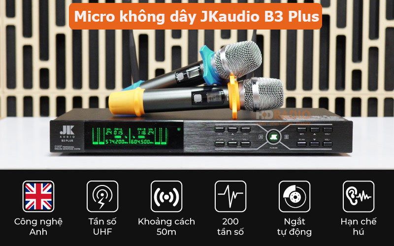 Dàn karaoke JBL HK53 Micro không dây JKaudio B3 Plus