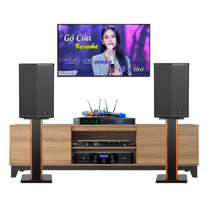 Dàn Karaoke Wharfedale KH48 (Wharfedale Sigma X10, Công suất H2600, DK2000, micro B3 Plus)