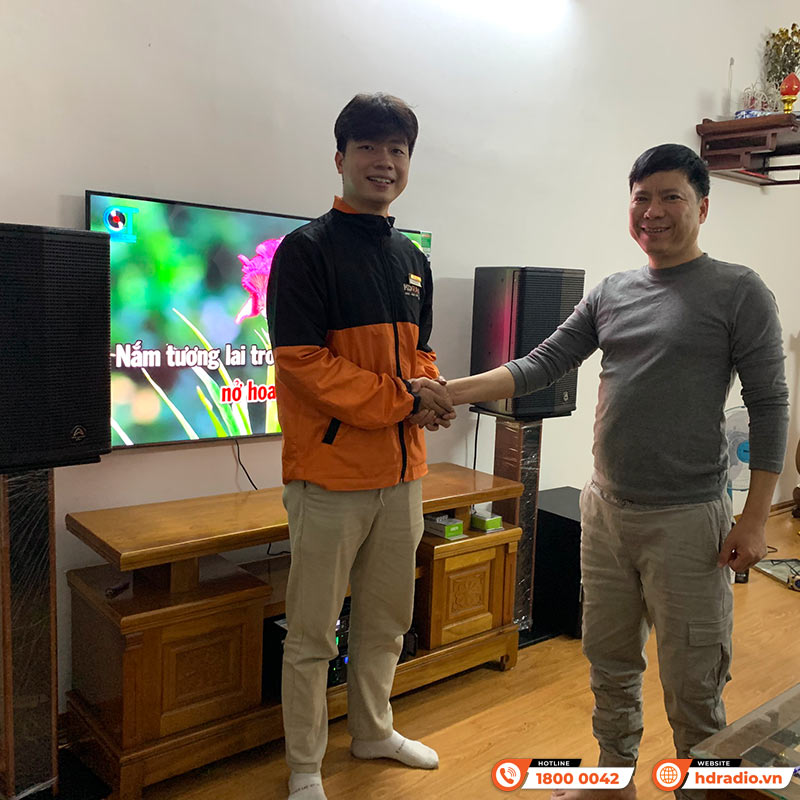 Dàn Karaoke Wharfedale KH61 ( Wharfedale Sigma X10, Công suất, X6000 Plus, micro K800, Loa sub D30)-1