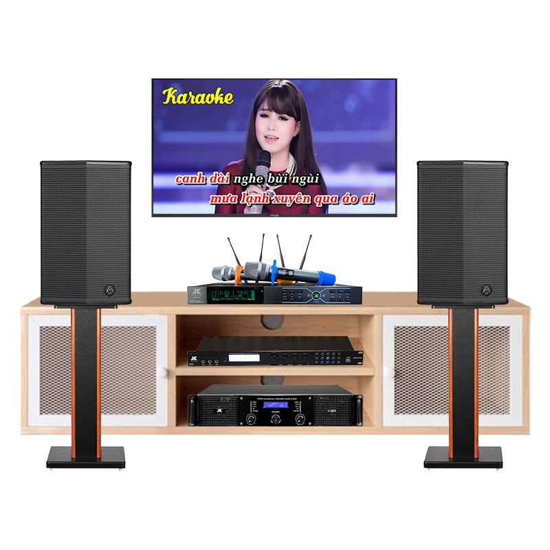 Dàn Karaoke Wharfedale KH65 (Wharfedale Sigma X12, Công suất, vang số, micro B3 Plus)