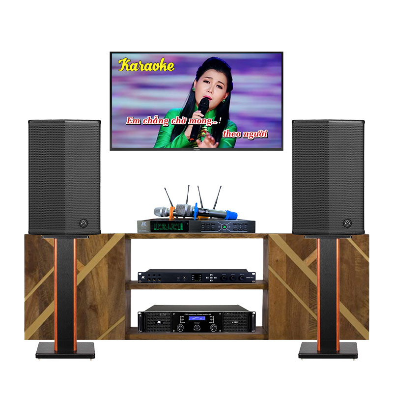 Dàn Karaoke Wharfedale KH68 (Wharfedale Sigma X12, Công suất, X6000 Plus, micro B3 Plus)