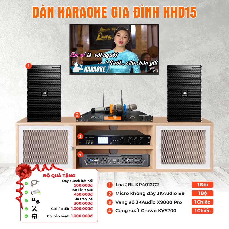 Dàn karaoke gia đình KHD15