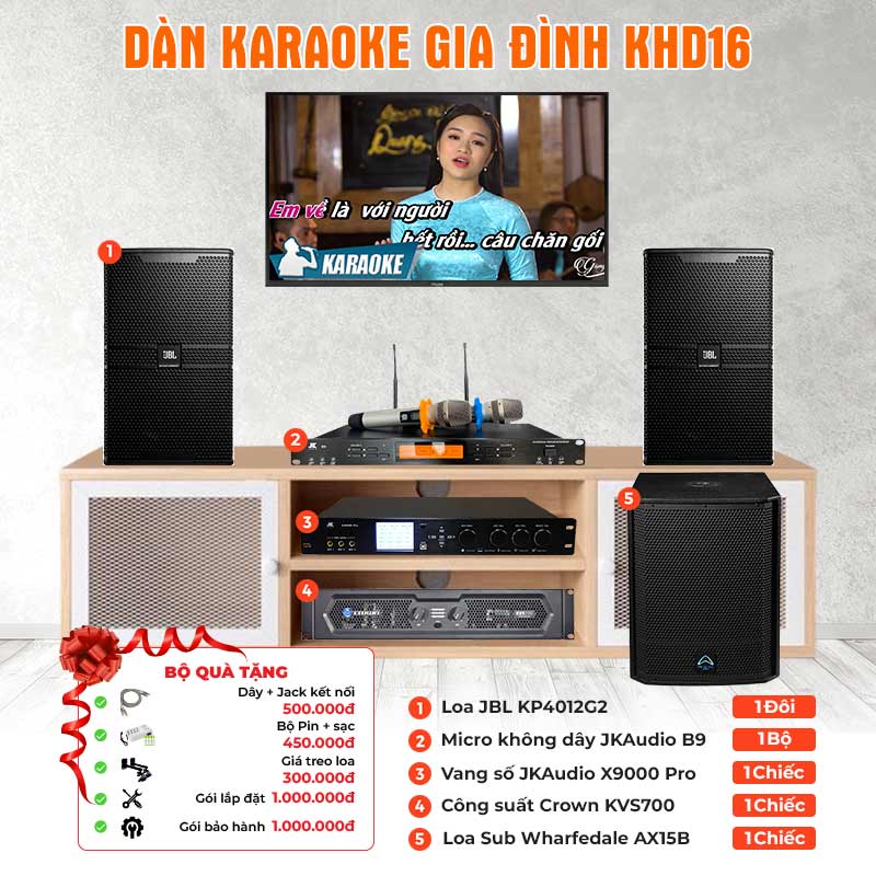 Dàn karaoke gia đình KHD16