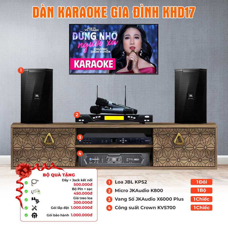 Dàn karaoke gia đình KHD17