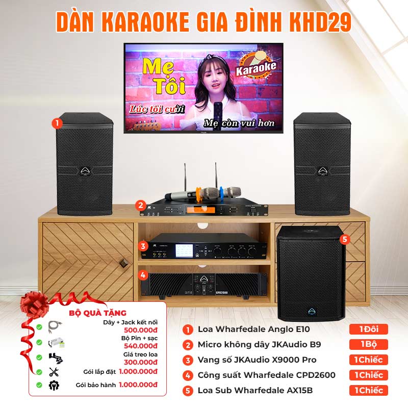 Dàn karaoke gia đình KHD29
