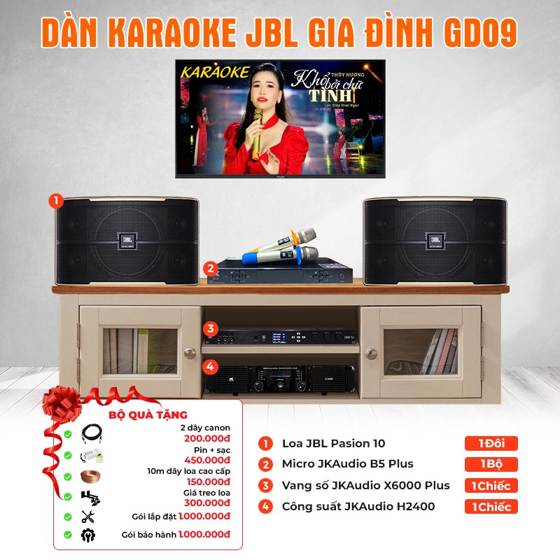 Dàn karaoke JBL gia đình GD09