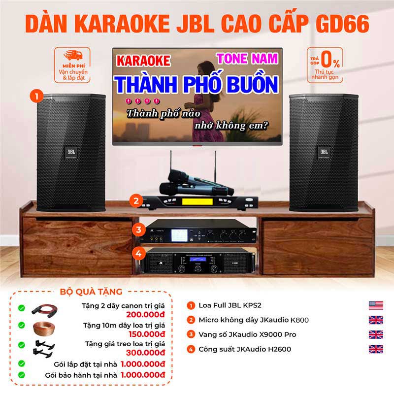 Dàn karaoke JBL cao cấp GD66