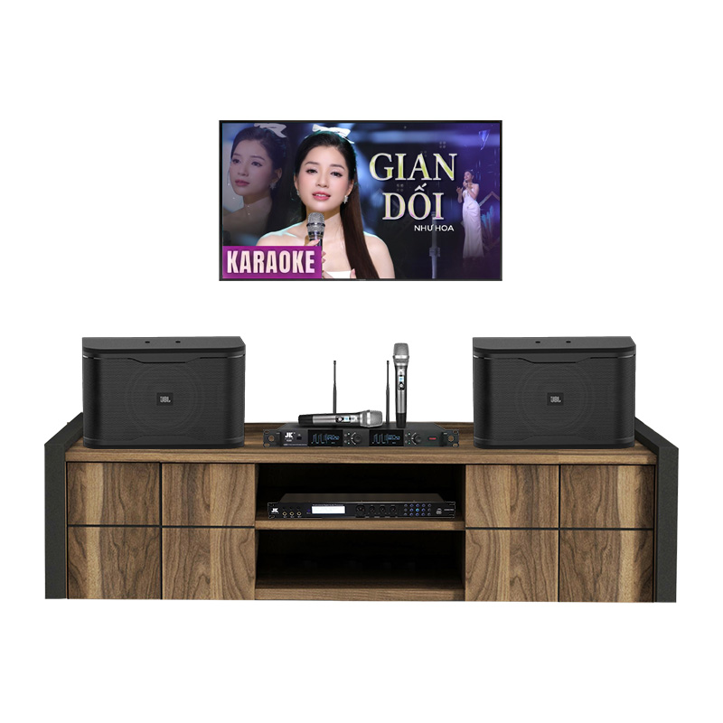 Dàn Karaoke JBL GD76 (JBL RM210, Vang JKaudio X3000 Pro, Micro JKAudio K300)