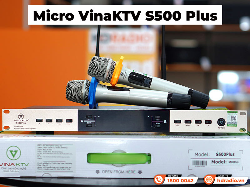 Micro không dây VinaKTV S500 Plus