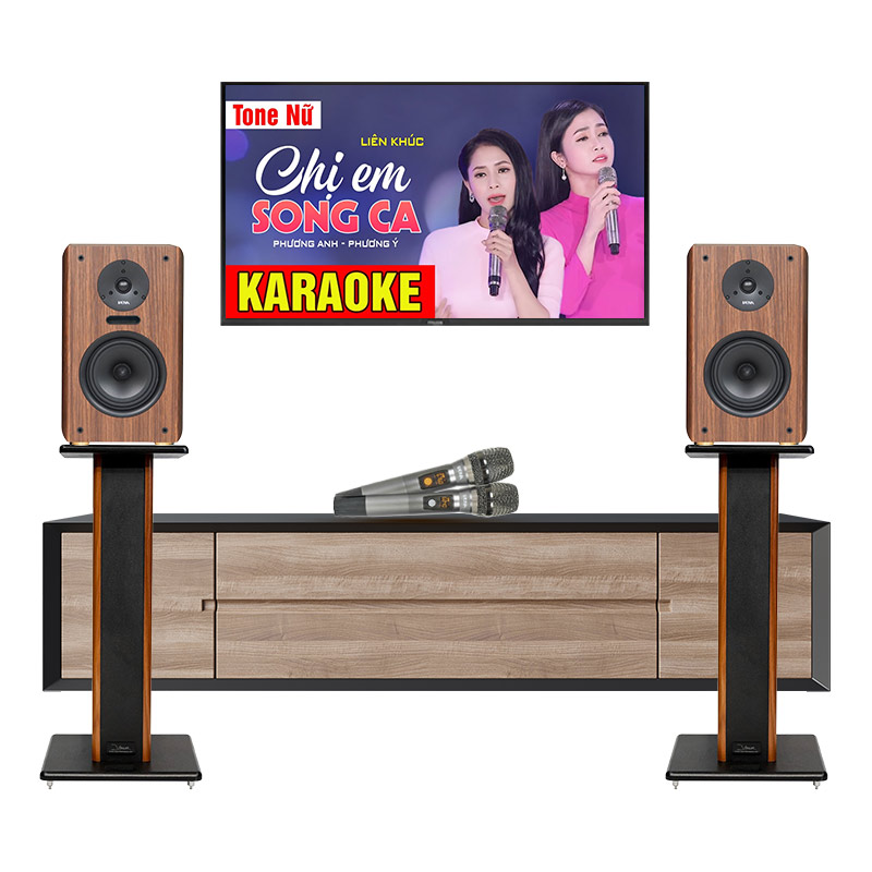 Dàn karaoke mini GD05 (Kadma BS36i, Chân loa KST70)