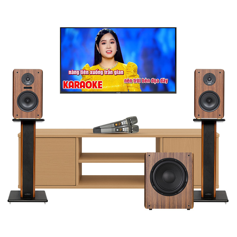 Dàn Karaoke Mini GD08 (Kadma BS36i, Sub Su30, chân loa KST70)