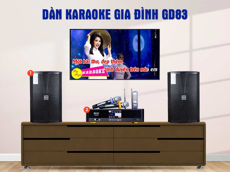Dàn karaoke gia đình GD83