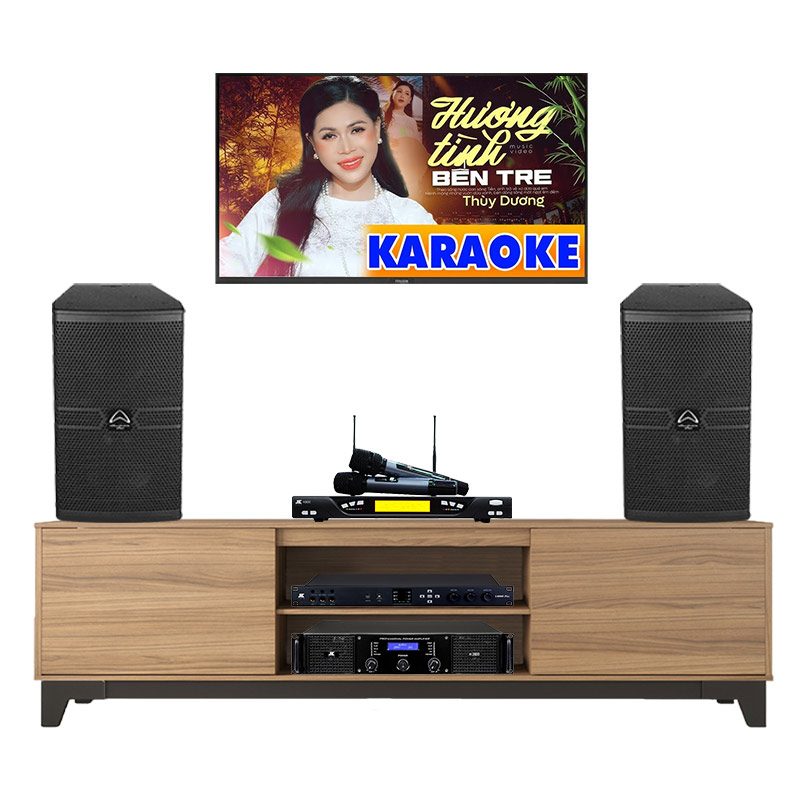 Dàn Karaoke Cao Cấp HDR47 ( Whafedale Anglo E10, Công suất, Jkaudio X6000 Plus, K800 )