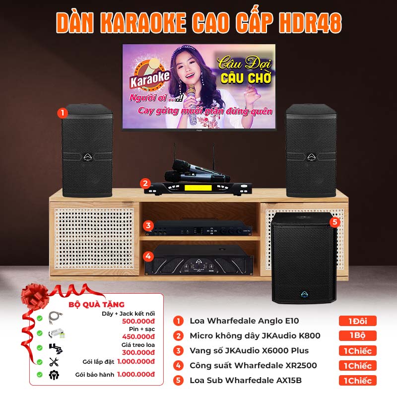 Dàn karaoke cao cấp HDR48
