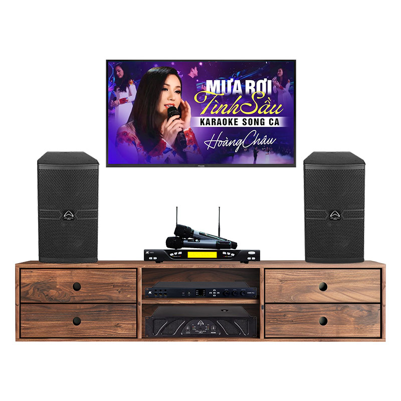 Dàn Karaoke Cao Cấp HDR49 ( Whafedale Anglo E10, XR2500, Jkaudio X6000 Plus, K800 )