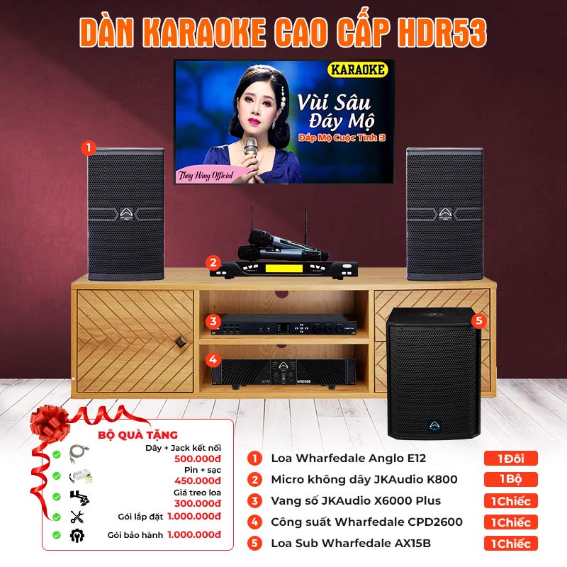 Dàn karaoke cao cấp HDR53