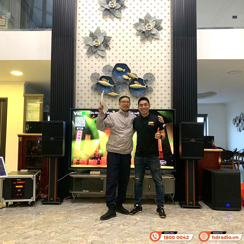 Dàn Karaoke Cao Cấp HDR53 ( Whafedale Anglo E12, Công suất, Jkaudio X6000 Plus, K800, Sub )-5