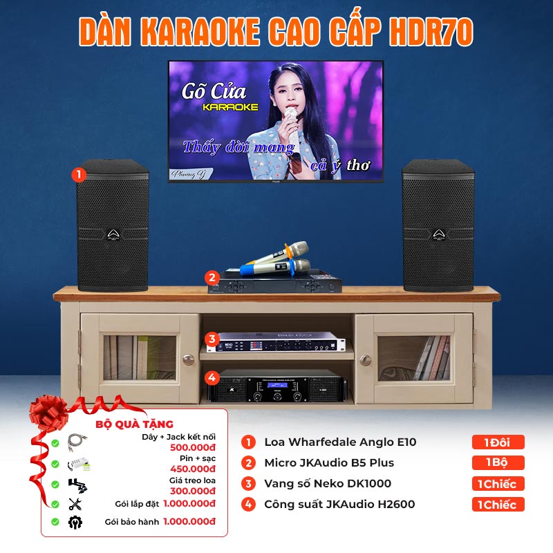 Dàn karaoke cao cấp HDR70