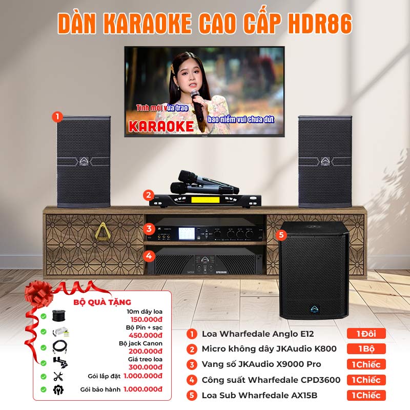 Dàn karaoke cao cấp HDR86