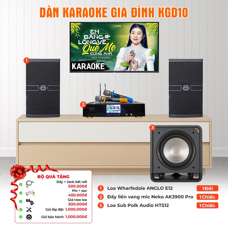 Dàn karaoke gia đình KGD10