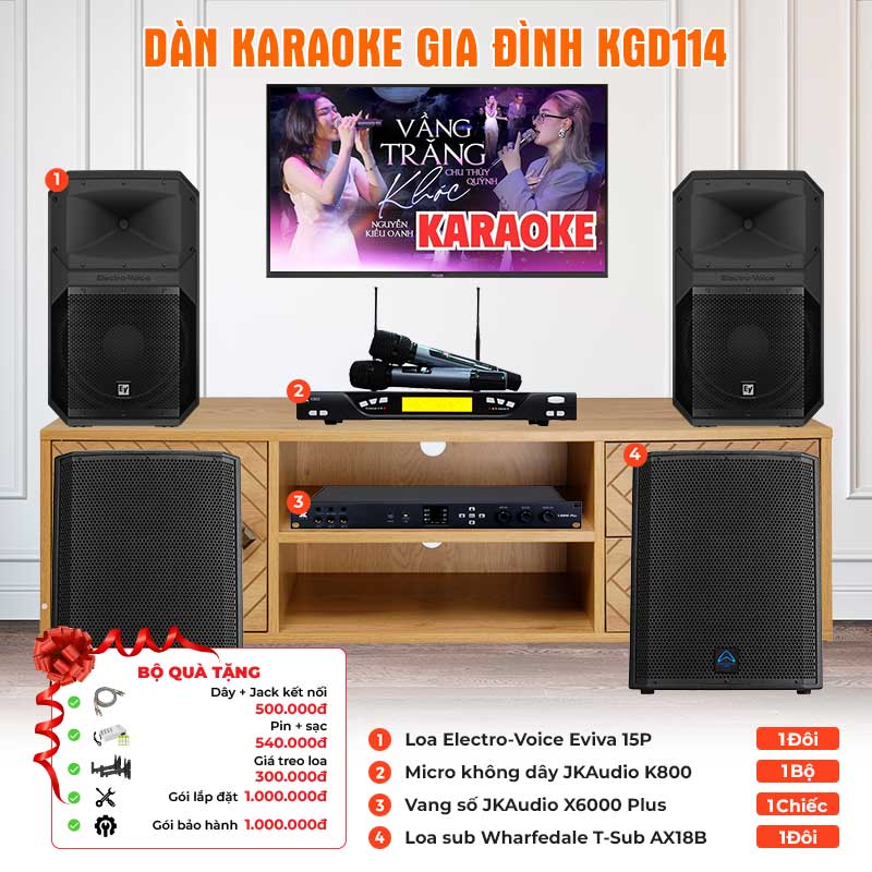 Dàn karaoke gia đình KGD114