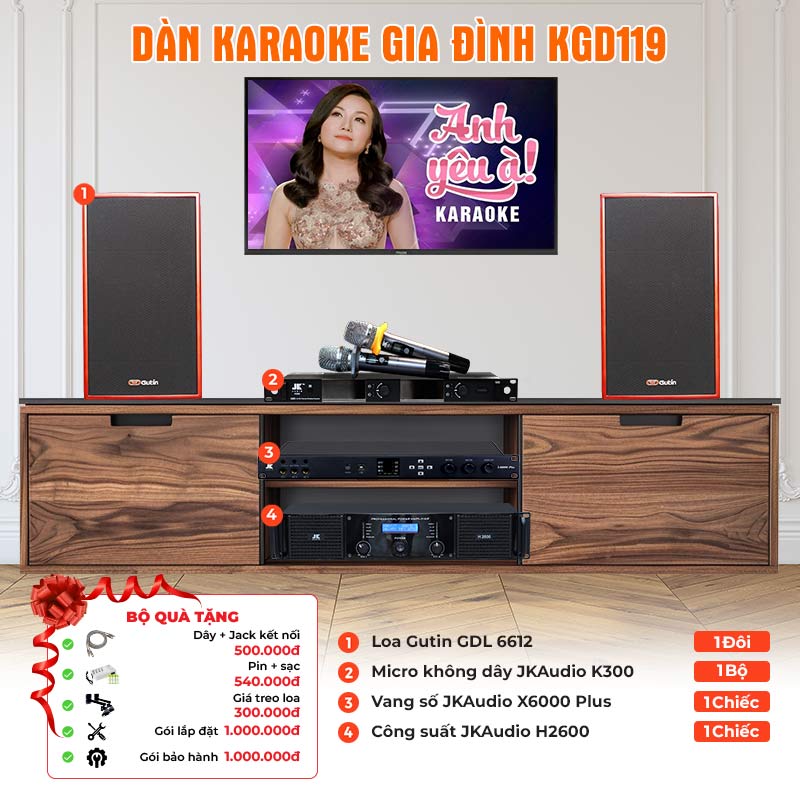 Dàn karaoke gia đình KGD119