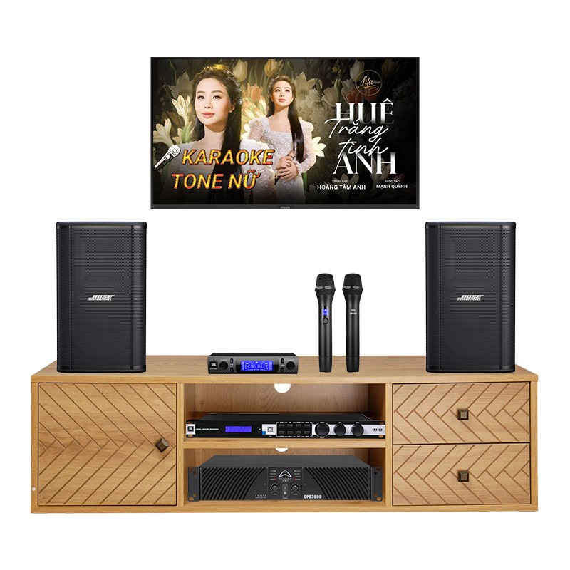 Dàn karaoke gia đình KGD130 (Bose ShowTime SK12, Wharfedale CPD3600, JBL KX180A, VM300)