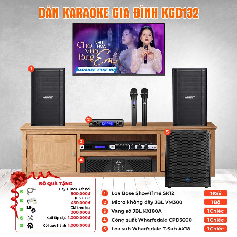 Dàn karaoke gia đình KGD132