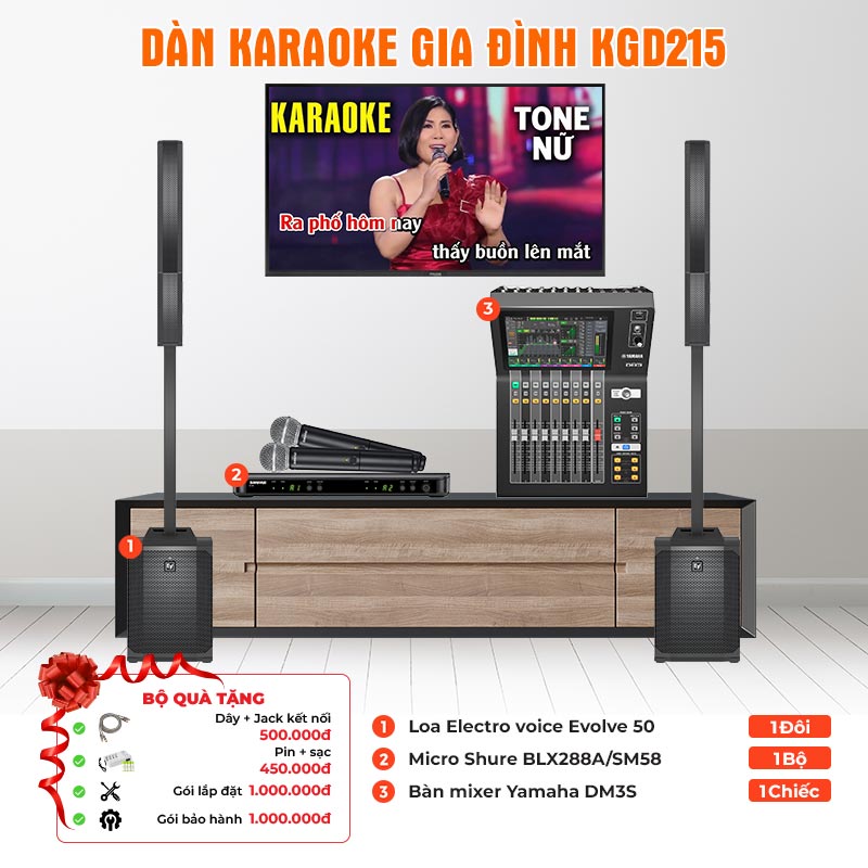 Dàn karaoke gia đình KGD215