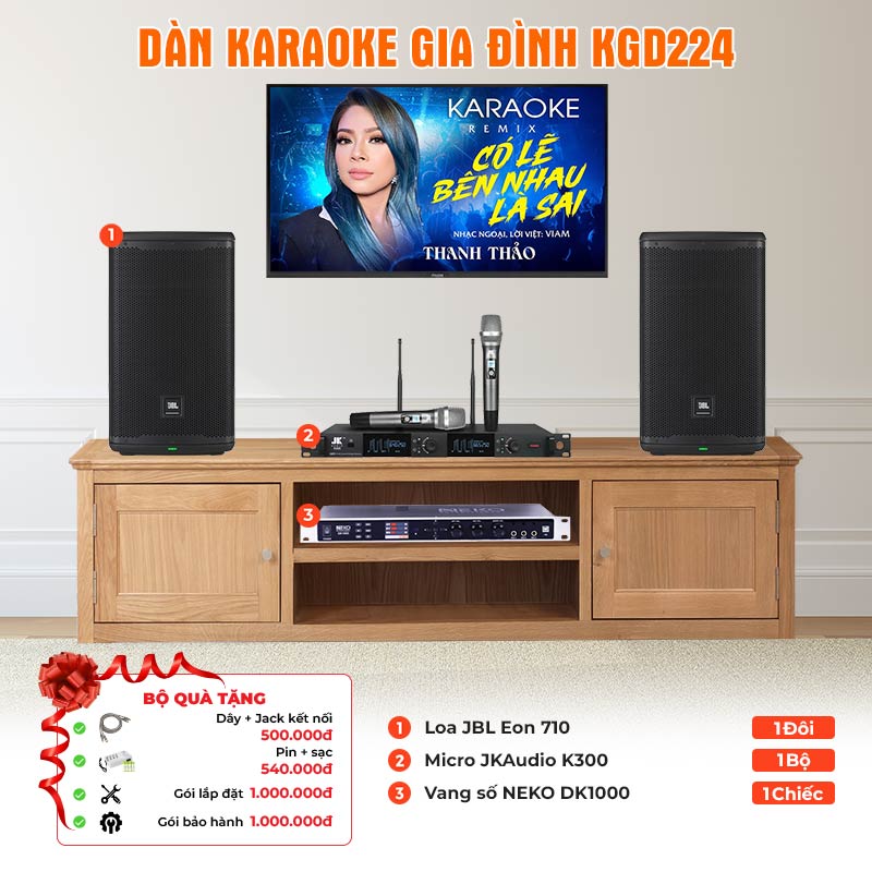 Dàn karaoke gia đình KGD224
