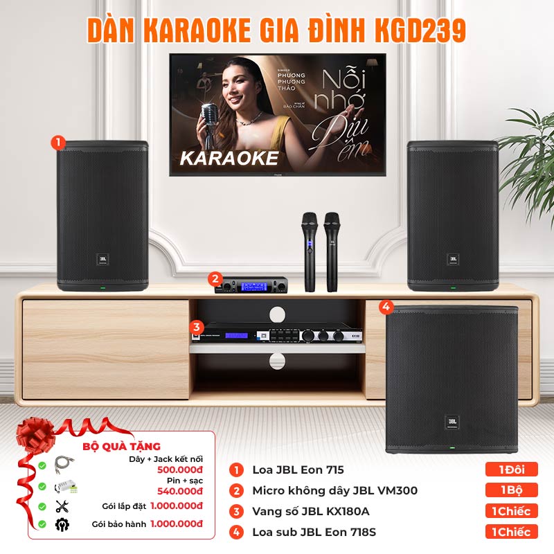 Dàn karaoke gia đình KGD239