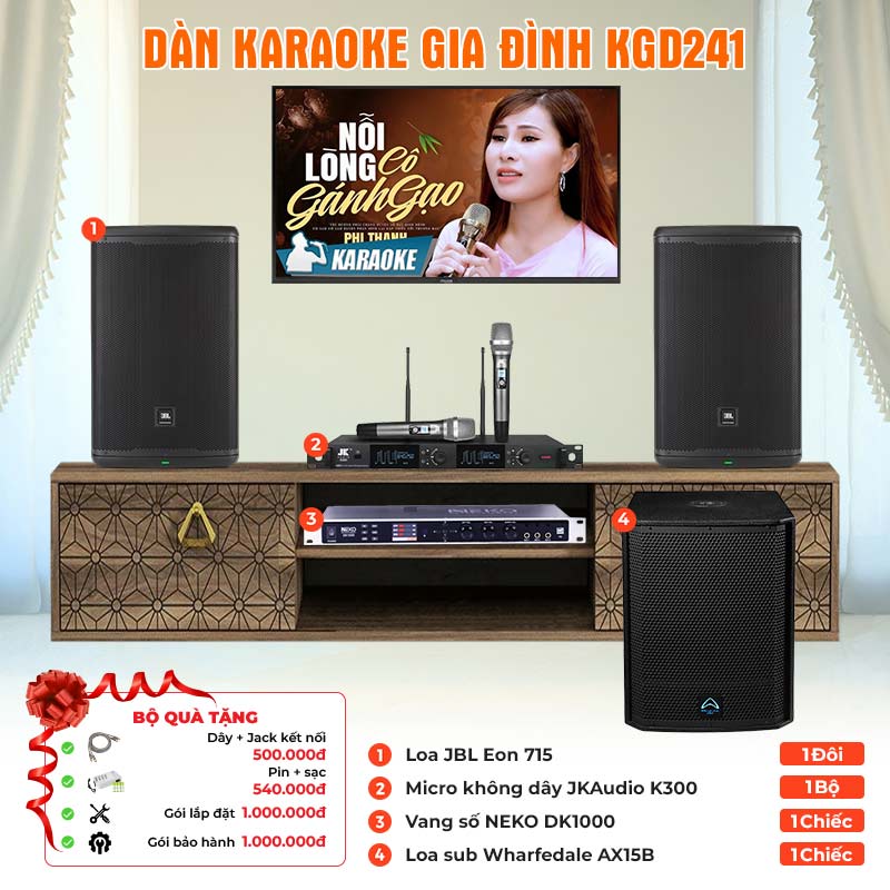 Dàn karaoke gia đình KGD241