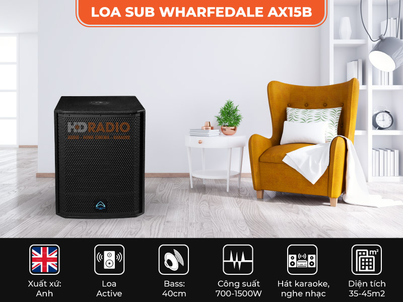 Loa Sub Wharfedale T-SUB AX15B Loa Sub Wharfedale T-SUB AX15B