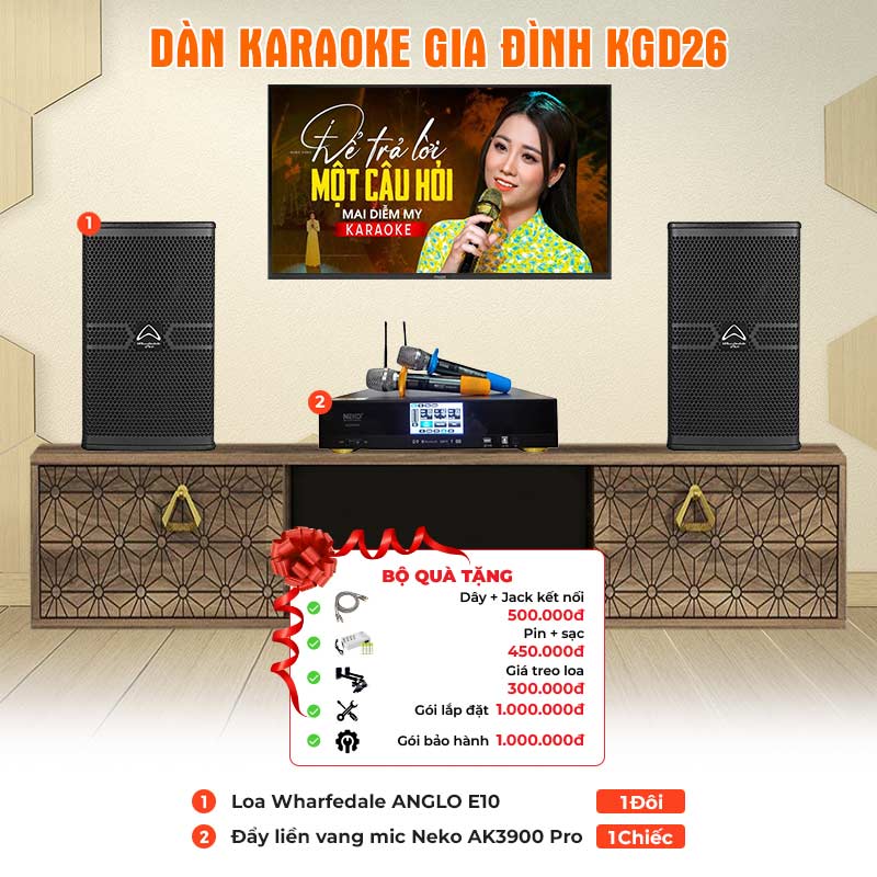Dàn karaoke gia đình KGD26 Dàn karaoke gia đình KGD26