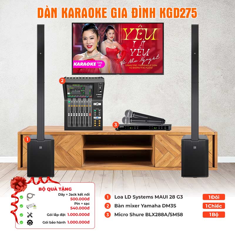 Dàn karaoke gia đình KGD275