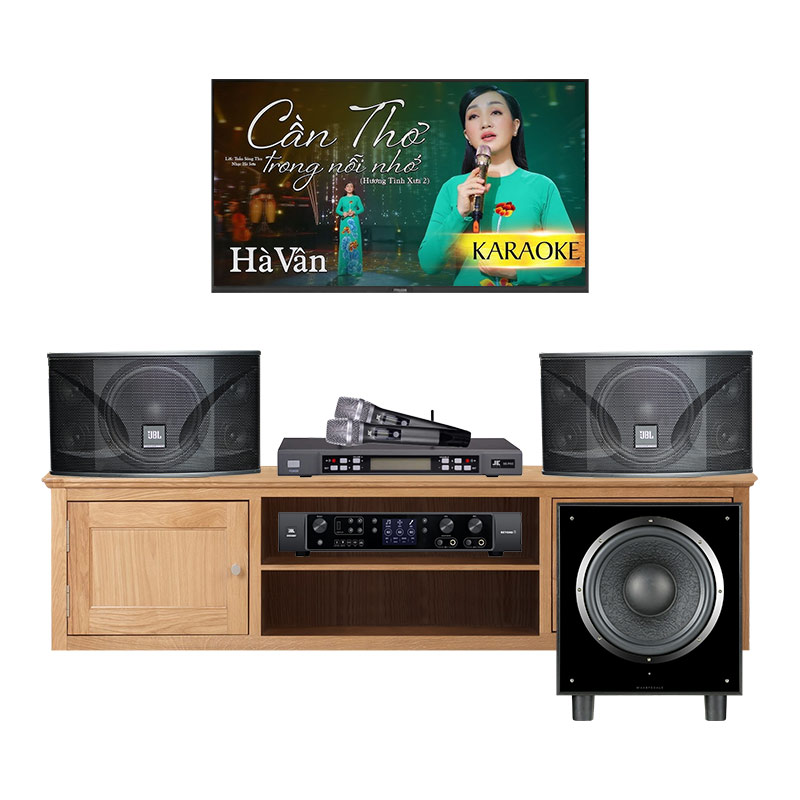 Dàn karaoke gia đình KGD282 (JBL Ki110, Beyond 3, Wharfedale SW12, JKaudio B5 Pro)