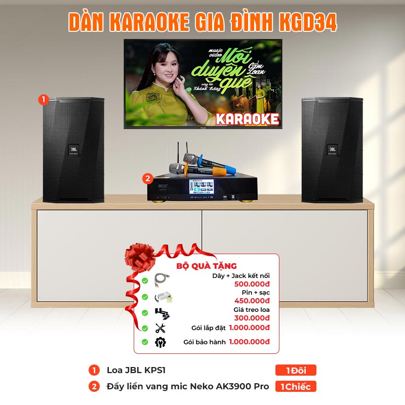 Dàn karaoke gia đình KGD34 Dàn karaoke gia đình KGD34