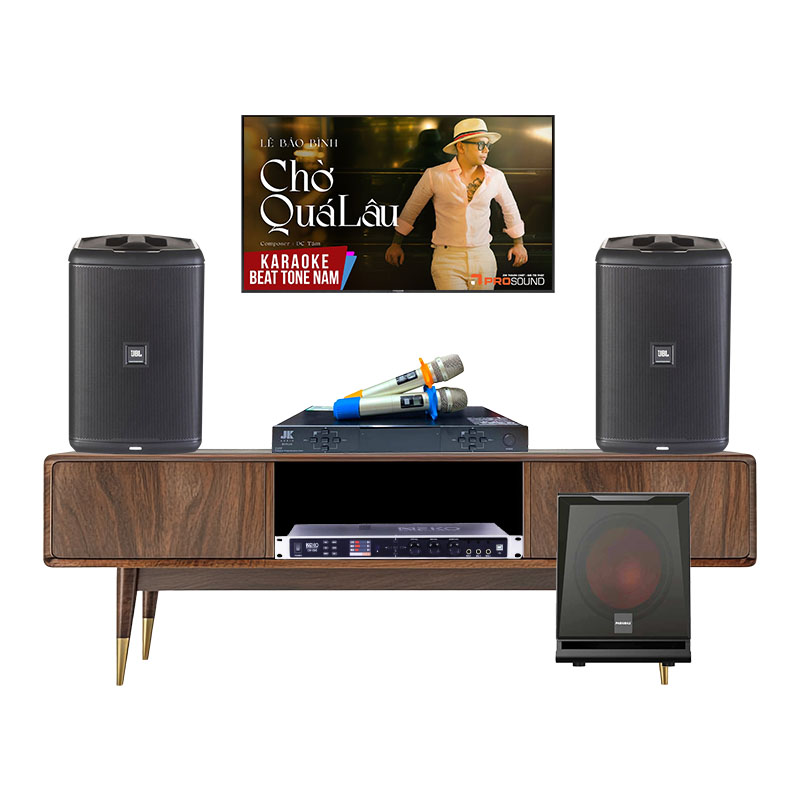 Dàn karaoke gia đình KGD59 (JBL Eon One Compact, Neko DK1000, JKAudio B5 Plus, sub Paramax D30)