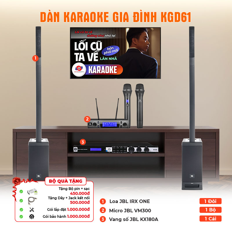 Dàn karaoke gia đình KGD61