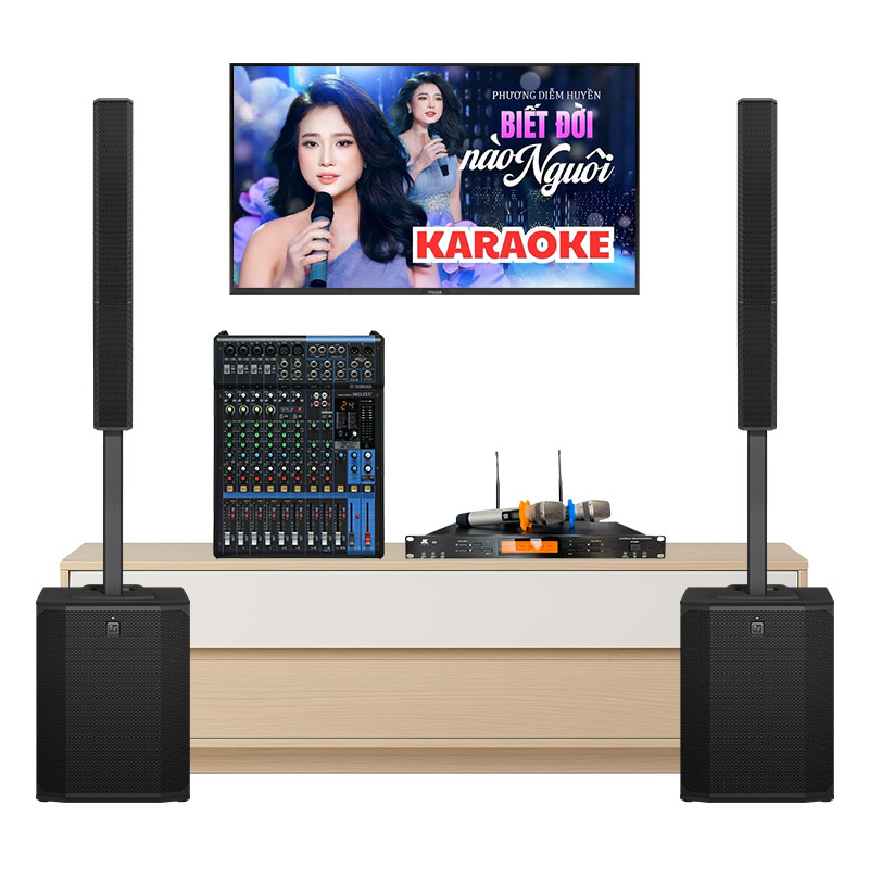 Dàn karaoke gia đình KGD79 (Electro voice Evolve 90, Yamaha MG12XU, JKAudio B9)